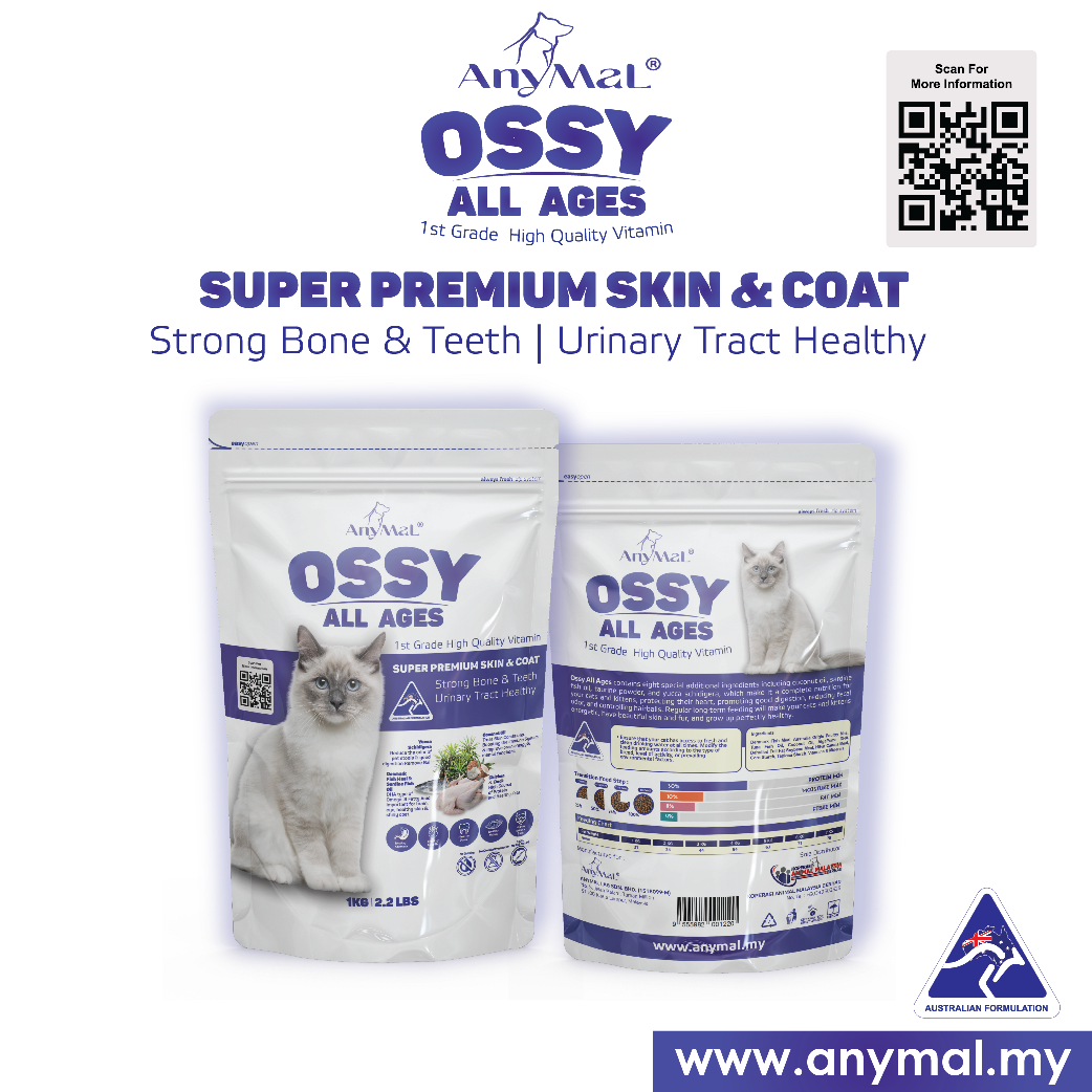 Ossy All Age Cat Food 1KG ANYMAL